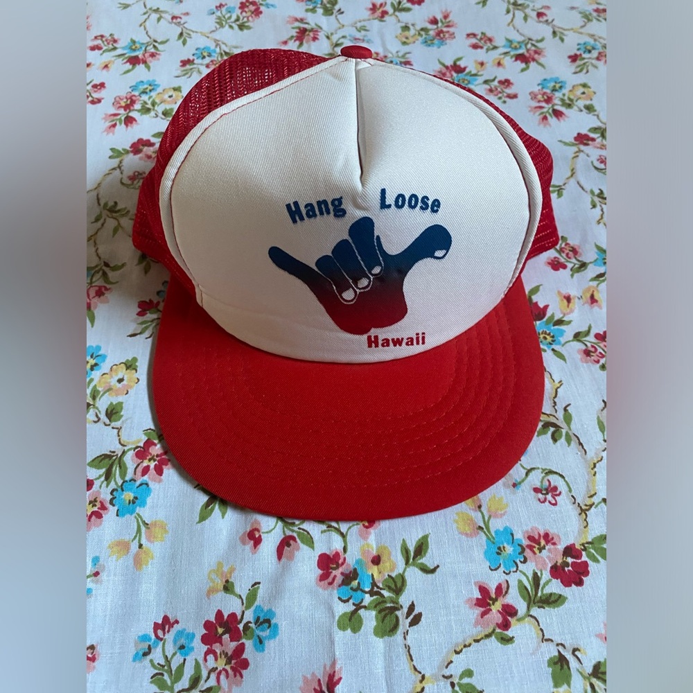 Vintage hang loose Hawaii snap back trucker!